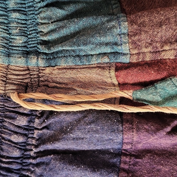 Patchwork Hippie Ankle Pants - Picture 5 of 12